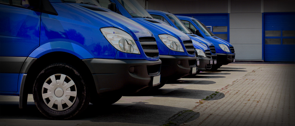 Queue of cars on the road