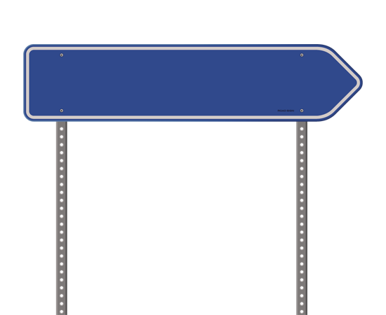 Blue road sign vector